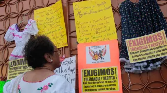 Protesta en la Casa del Abue, denuncian carencias y maltrato