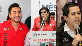 Delfina Pozos, Iván Camacho y Lorenzo Rivera van por la dirigencia del PRI estatal