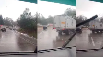 Accidente en la México-Puebla genera asentamiento vehicular