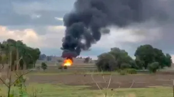 Pemex realiza quema controlada en "Los Lavaderos" de Texmelucan