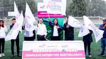 Comienza Lupita Cuautle modernización con la rehabilitación del Complejo Deportivo Quetzalcóatl