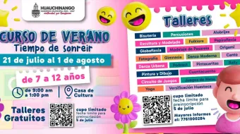 Huauchinango anunció Curso de Verano Gratuito “Tiempo de Sonreír”