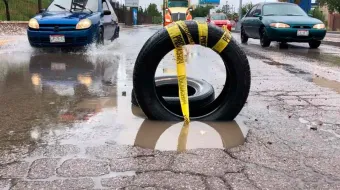 Las lluvias destruyen obra pública en Puebla 