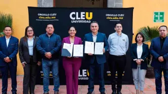 Signan San Andrés Cholula y CLEU convenio de colaboración en beneficio de la seguridad