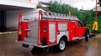 Texmelucan despliega operativo por encharcamientos tras fuerte lluvia