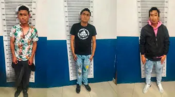 Rápida intervención policial evita robo en Tlalancaleca; Tres hombres son detenidos