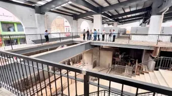 Rogelio López supervisó obras del nuevo mercado municipal de Huauchinango