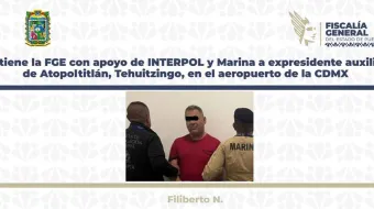 Detienen en CDMX a expresidente auxiliar de Atopoltitlán con apoyo de INTERPOL y Marina