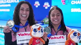 Otras dos medallas de plata para clavadistas mexicanos en Singapur
