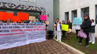 Persisten protestas de personal de Salud en cuatro municipios