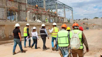 Supervisa Dulce Lilia Rivera avances en obras del Bachillerato Tecnológico en CU2