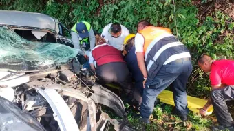 Accidente en la carretera Pachuca–Tuxpan deja un lesionado en Xicotepec de Juárez