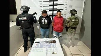 Capturan a dos presuntos asaltantes tras persecución en San Martín Texmelucan