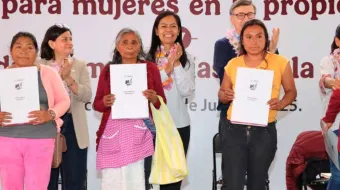 59 ejidatarias de Atlixco recibieron títulos de propiedad