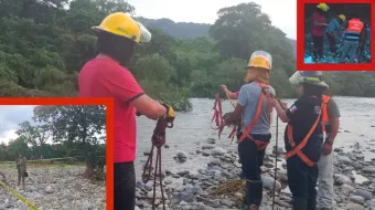 Localizan cuerpo de joven desaparecido en el río Zilima, Xicotepec