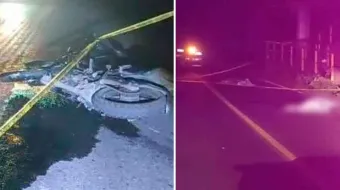 Mueren elementos de la Guardia Nacional al derrapar moto 