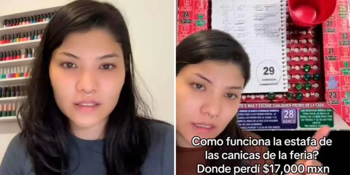 VIDEO. Joven es ESTAFADA en juego de canicas en feria de México