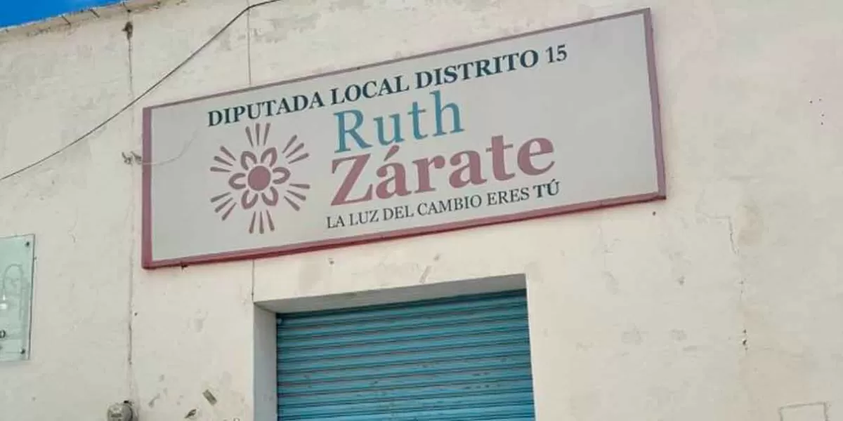 Por amenazas, la diputada Ruth Zárate cierra las puertas de su oficina en Tecamachalco