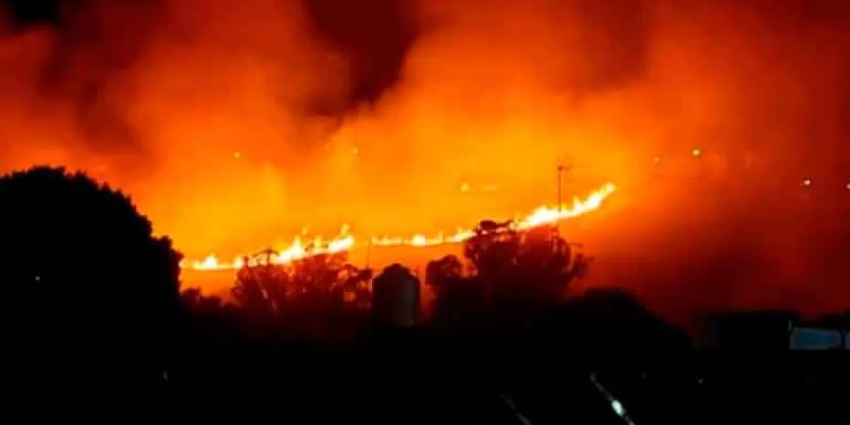 Se registra incendio en la reserva ecológica en Edomex