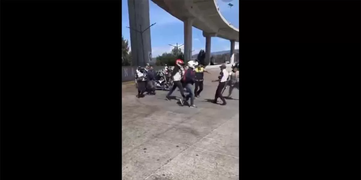 Motociclistas agreden a vigilantes y elementos de la GN en la México-Cuernavaca