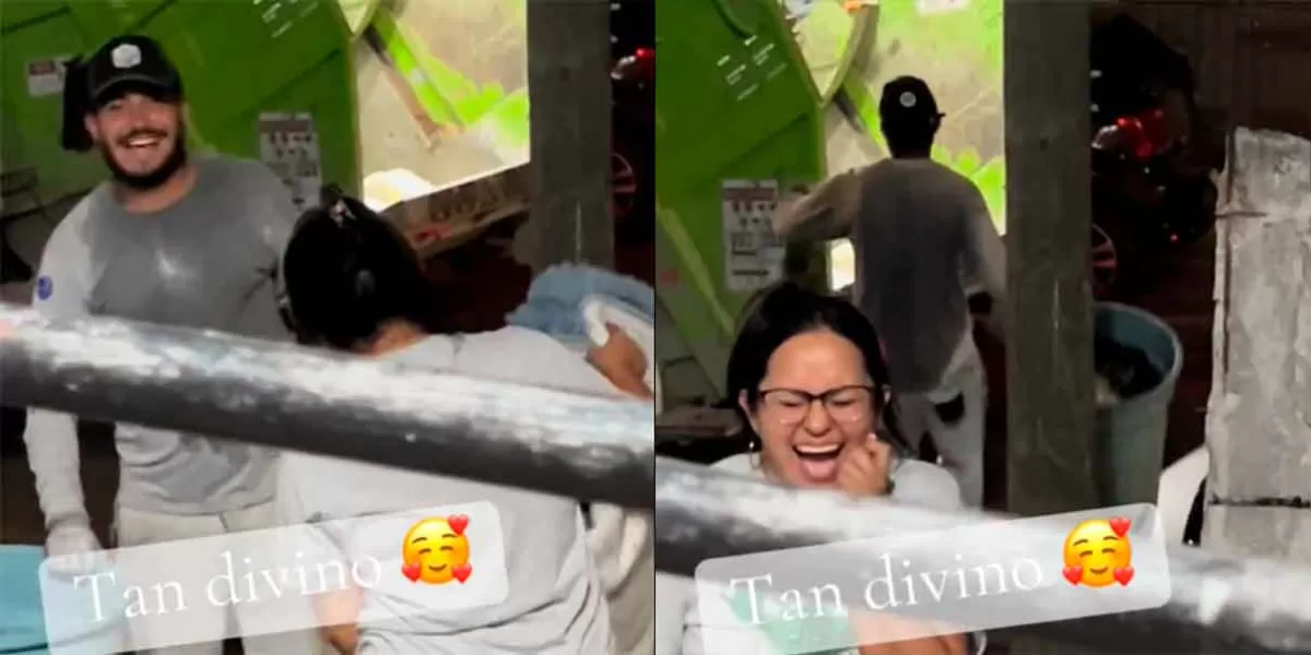 VIDEO. Mujer enloquece al ver a trabajador de la basura en Monterrey