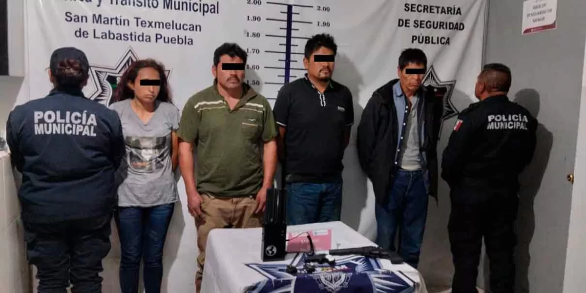 Detienen a “El Balín” y tres sujetos más vinculados al robo de vehículos en Texmelucan