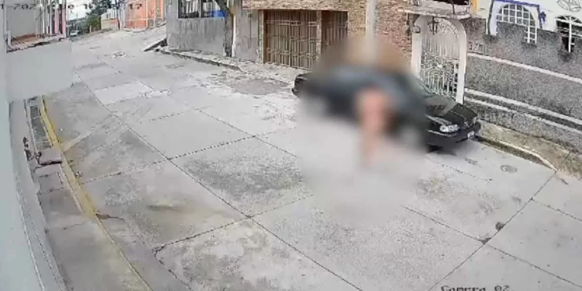 Captan en VIDEO a ladrón corriendo en calles de Puebla