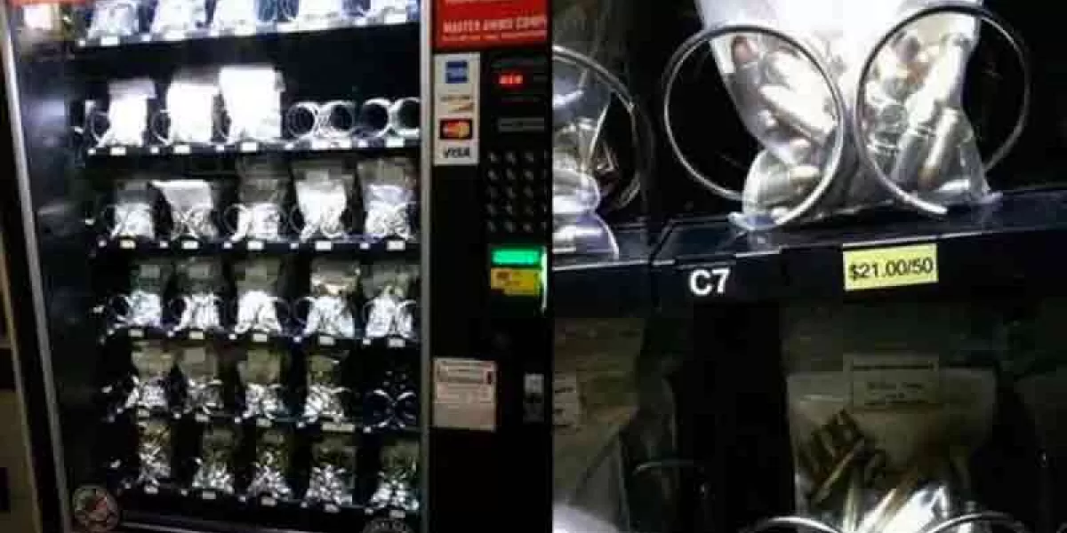 Genera polémica nuevas máquinas expendedoras de balas en tiendas de abarrotes en EU