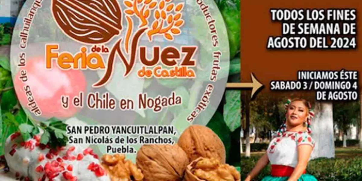 San Pedro Yancuitlalpan anunció su Feria de la Nuez y Chile en Nogada 