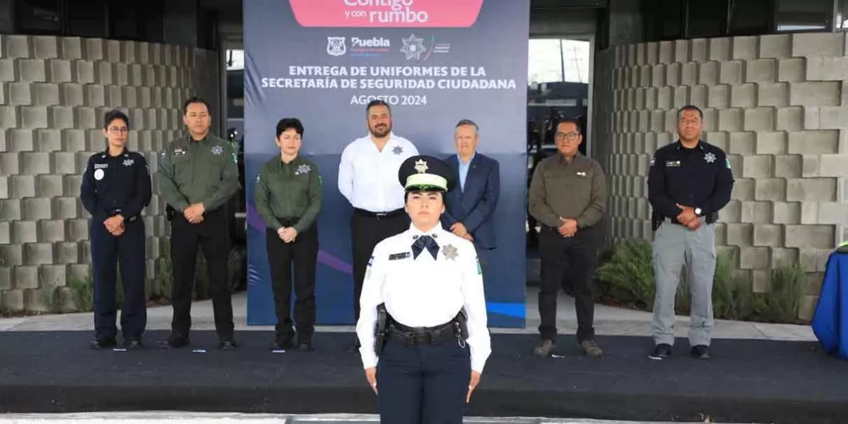 Ayuntamiento de Puebla dignifica labor del personal de SSC con uniformes