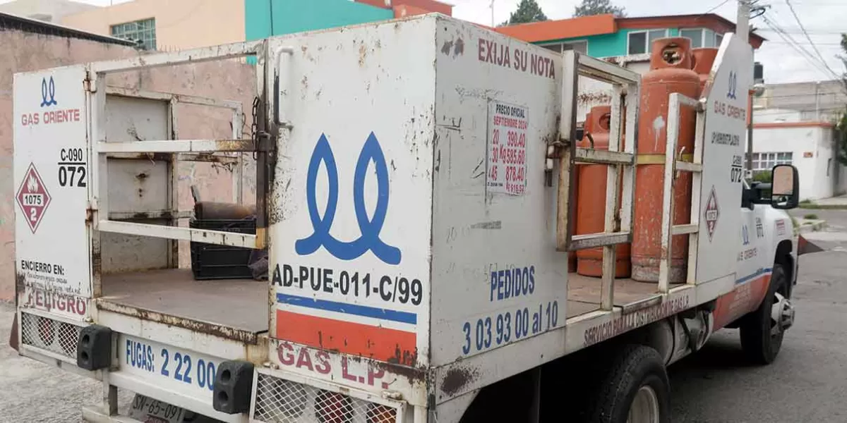 Precio del gas LP en Puebla se mantiene entre 378 y 397 pesos por cilindro