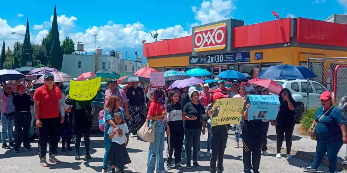 En Huejotzingo, familiares de Alison exigen a la FGE dar con su asesino