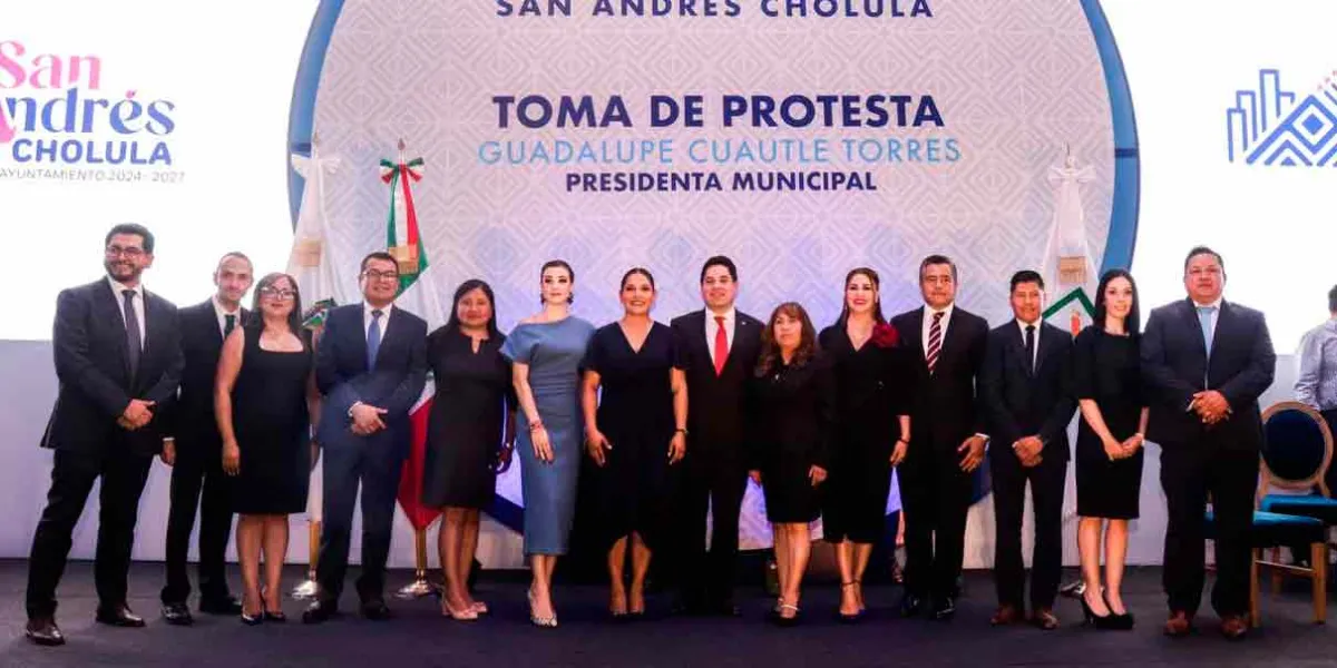 Guadalupe Cuautle reiteró continuidad al asumir gobierno de San Andrés Cholula