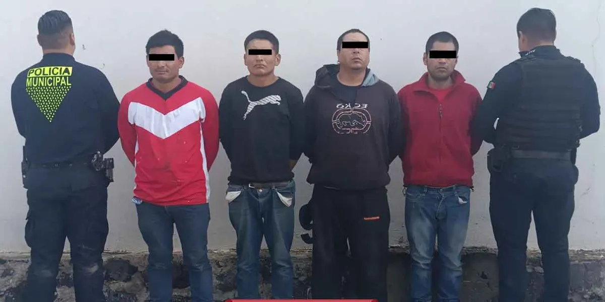 Detienen a integrantes de “Los maníacos” dedicados al robo de autos en Texmelucan
