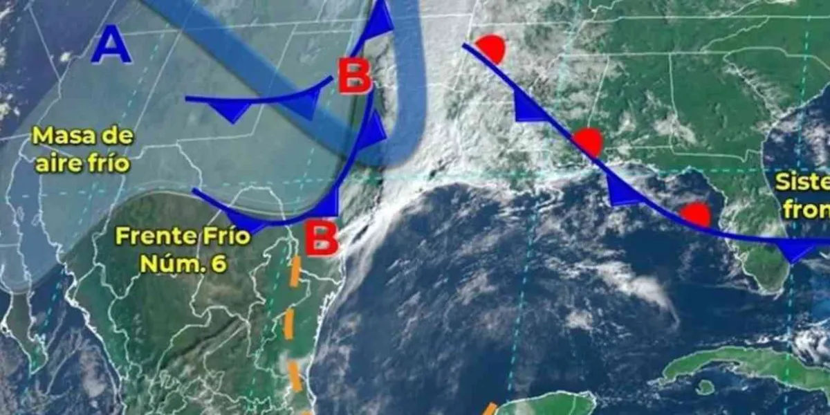 En 23 estados tendrán lluvias por interacción del frente frio 6