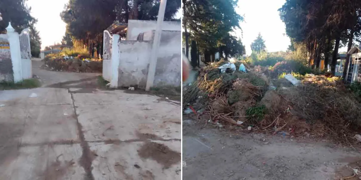 Proliferan la basura y los roedores en el panteón de San Cristóbal Tepatlaxco