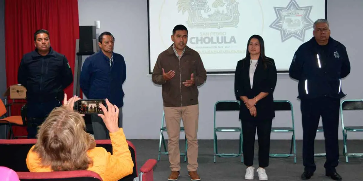 Gobierno de San Pedro Cholula refuerza seguridad con talleres para comerciantes