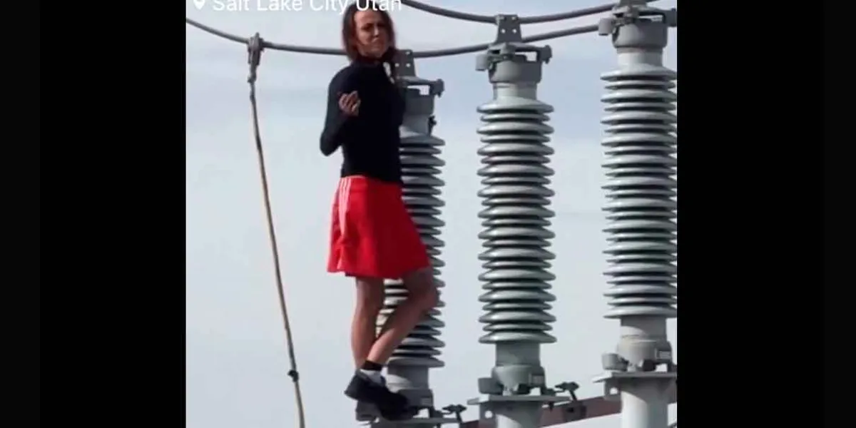 VIDEO. Mujer sube a transformador de energía en Utah y deja sin luz a cientos de habitantes 