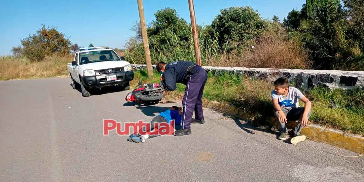 Accidente en Chiautzingo y El Verde involucran a 4 menores de edad