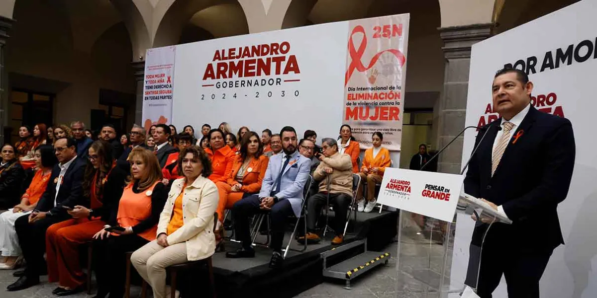 Gobierno de Armenta trabajará para erradicar la violencia contra mujeres y niñas en Puebla