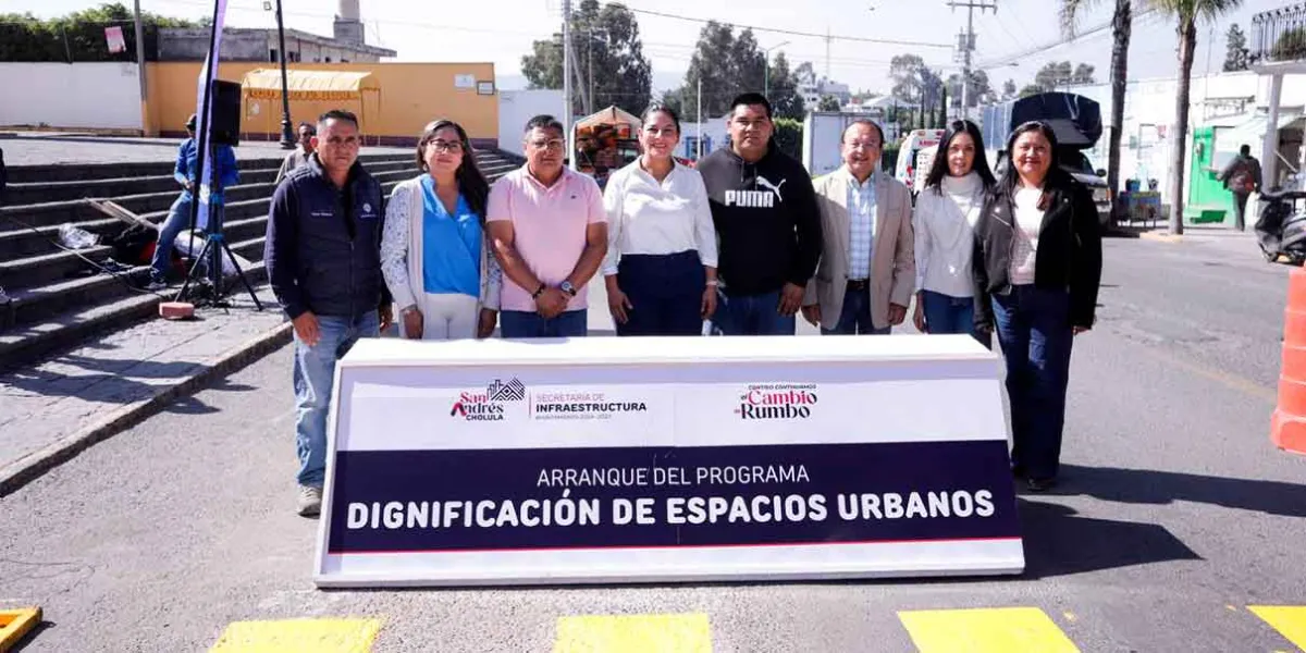 Mejoramiento de espacios públicos en San Andrés Cholula: inauguran programa de rehabilitación urbana en Acatepec