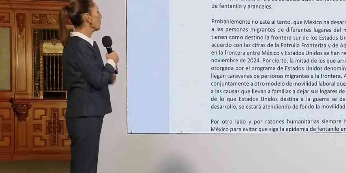 Sheinbaum Pardo responde amenazas de Trump por arancel 