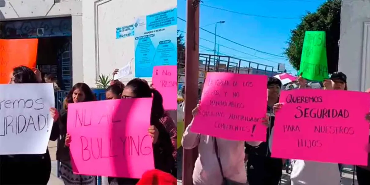 Padres se manifiestan y exigen investigar amenazas de muerte en escuela de San Baltazar Campeche 