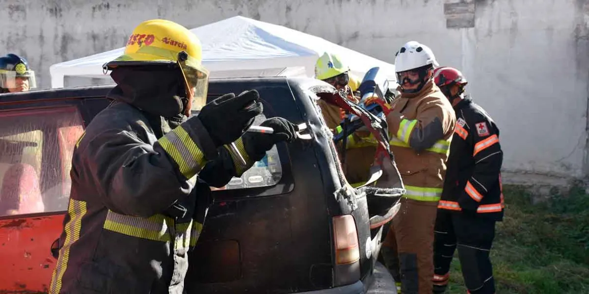 Actualizan protocolo de Extracción Vehicular a elementos de PC de Puebla 