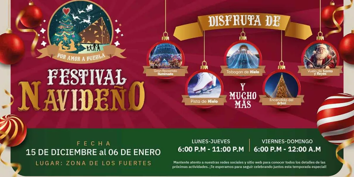 Armenta impulsa el Festival Navideño que une tradición y cultura en Puebla