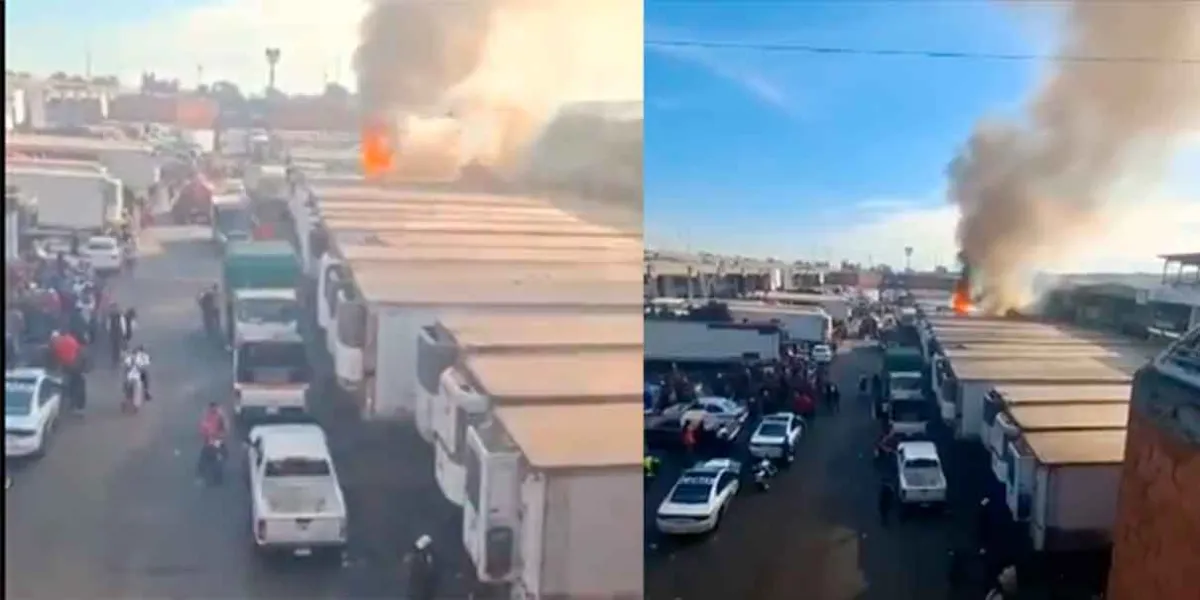 VIDEO. Incendio en la Central de Abasto de Iztapalapa causa movilización 