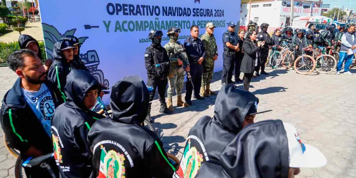 En Cholula, Operativo Navidad Segura y acompañamiento a peregrinos