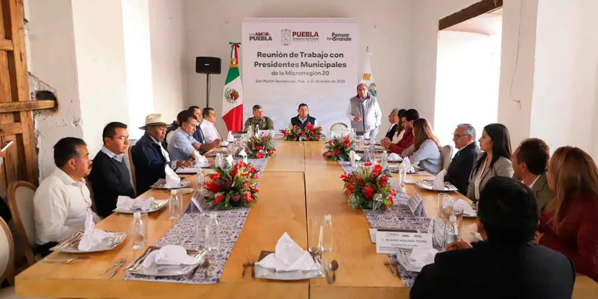 Gobernador Alejandro Armenta impulsa proyectos estratégicos en Texmelucan