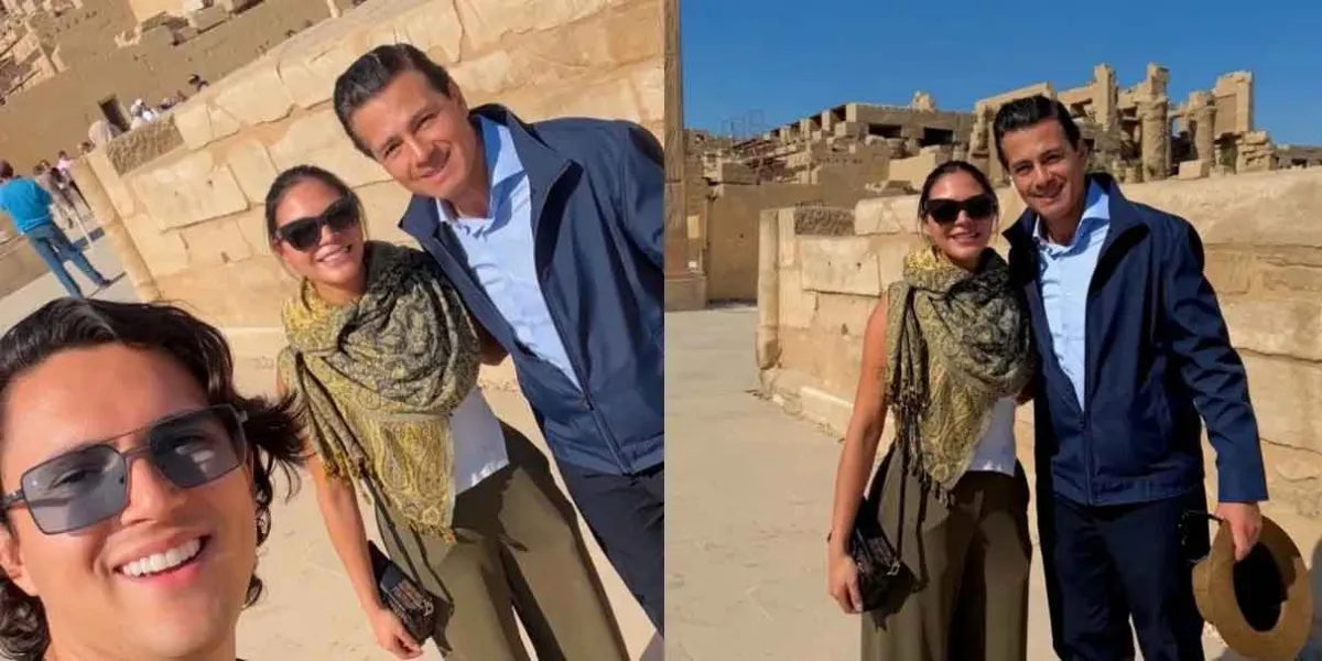 Influencer poblano relata su encuentro en Egipto con el expresidente Enrique Peña