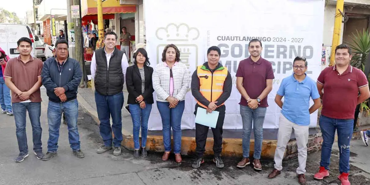 Omar Muñoz impulsa rehabilitación de vialidad estratégica en San Lorenzo Almecatla 